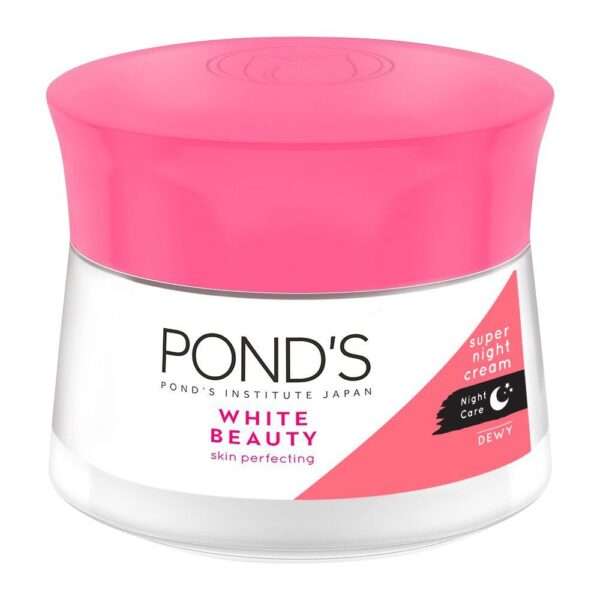 Pond's White Beauty Skin Perfecting Super Night Cream, Dewy - Image 2